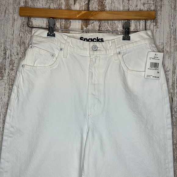 Mother SNACKS! High Waisted Double Stack Hover Fray Size 28 NWT - Picture 7 of 13